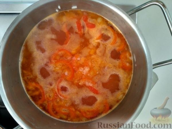 Рисовый суп с консервированным тунцом